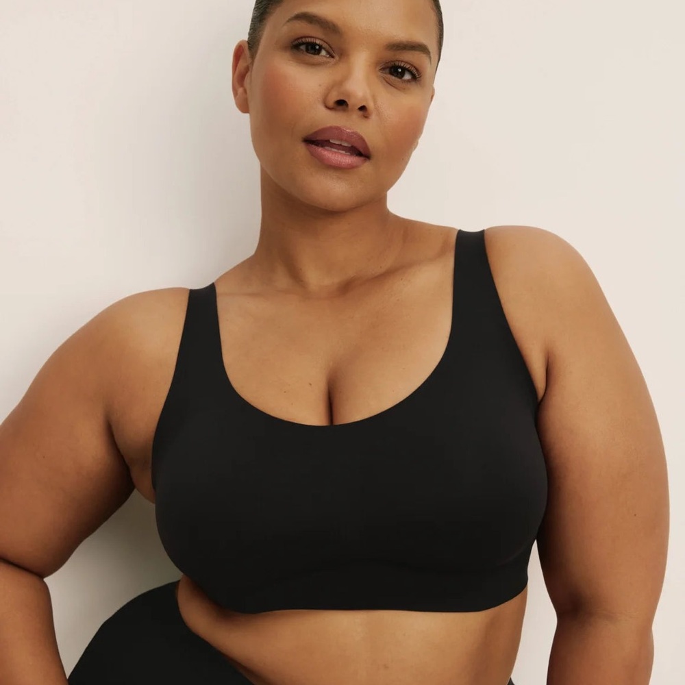 Knix - Catalyst Sports Bra - Black High Impact Plus Size Seamless Bra